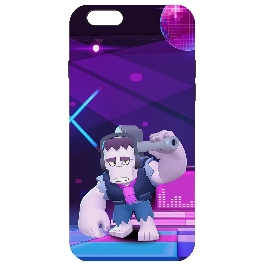 

Чехол-накладка Krutoff Софт Кейс Brawl Stars - Фрэнк для iPhone 6/6s черный