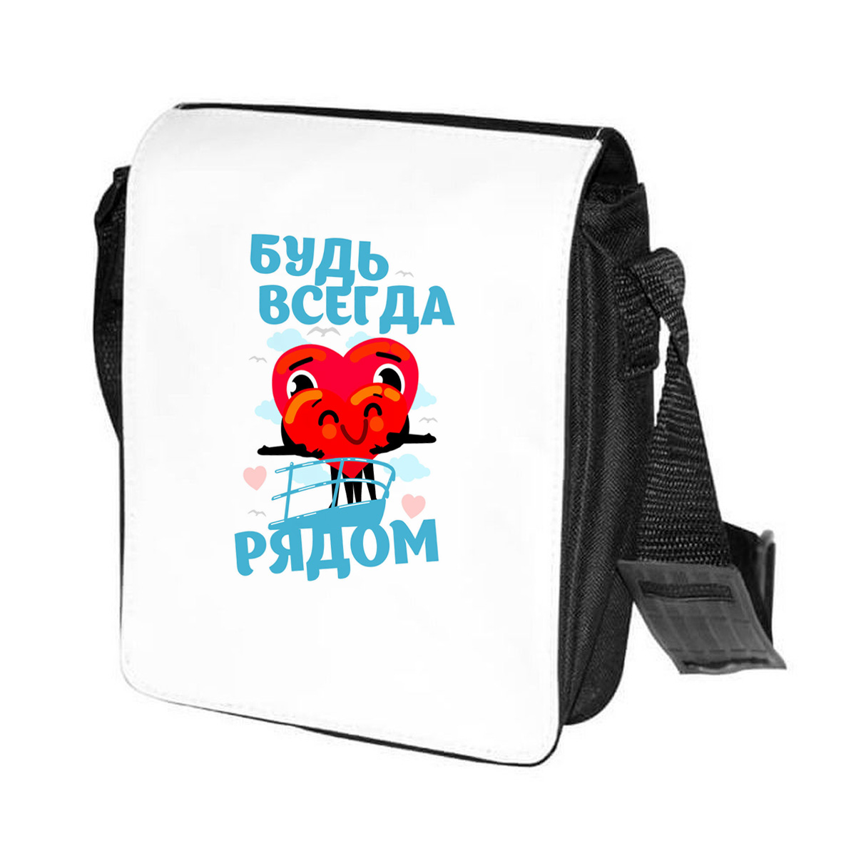 

Сумка унисекс CoolPodarok CN04775 черно-белый, Черный;белый, CN04775