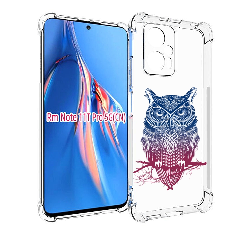 

Чехол MyPads хиппи сова для Xiaomi Redmi Note 11T Pro / 11T Pro Plus / Poco X4 GT проти..., Прозрачный, Tocco