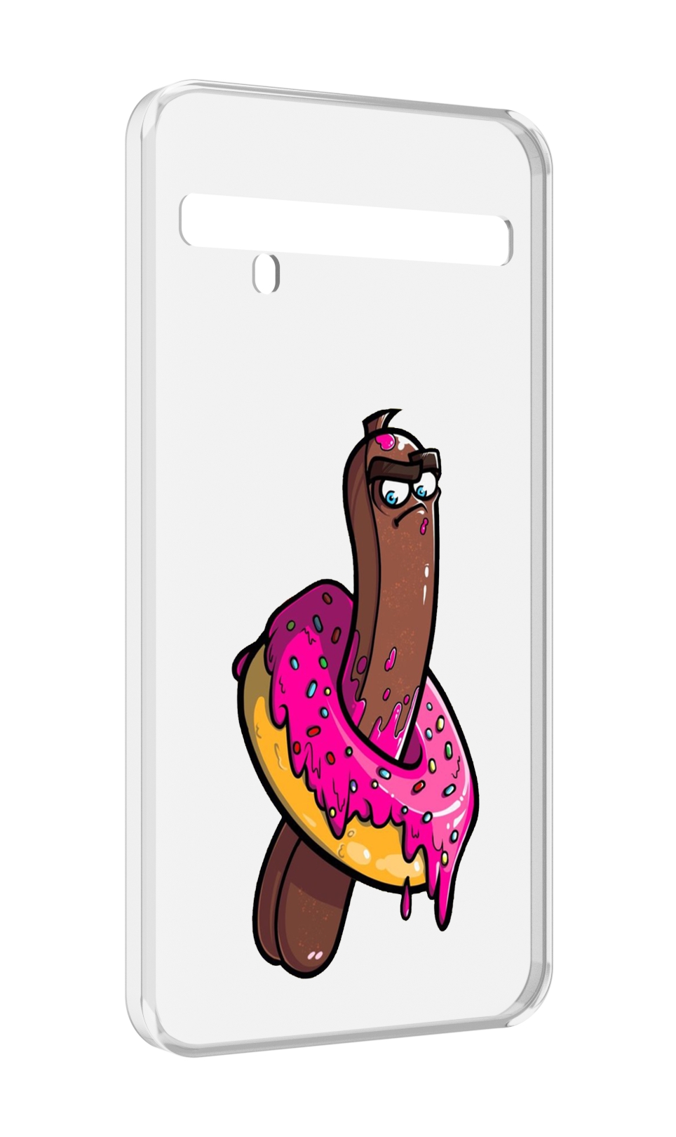 

Чехол MyPads эклер в пончике для TCL 10 Pro / TCL 10 + Plus, Прозрачный, Tocco