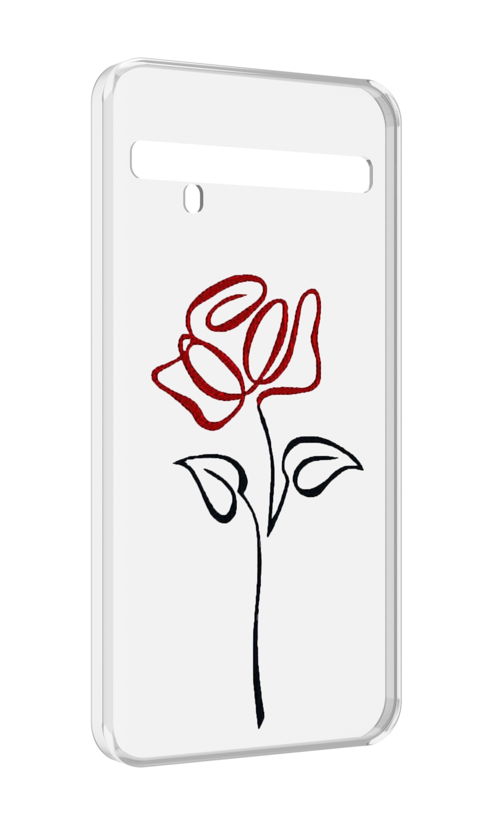 

Чехол MyPads цветок в одну линию для TCL 10 Pro / TCL 10 + Plus, Прозрачный, Tocco