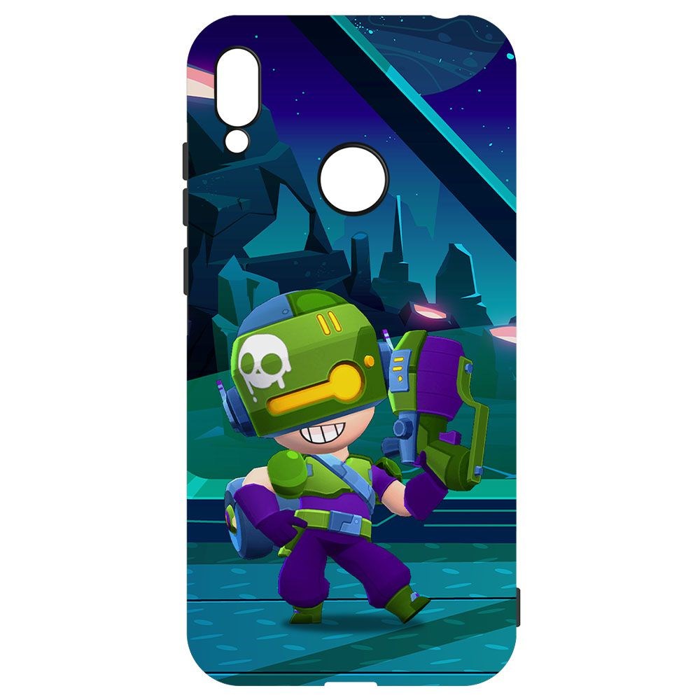 Чехол-накладка Krutoff Софт Кейс Brawl Stars - Контрабандистка Пенни для Honor 8A черный