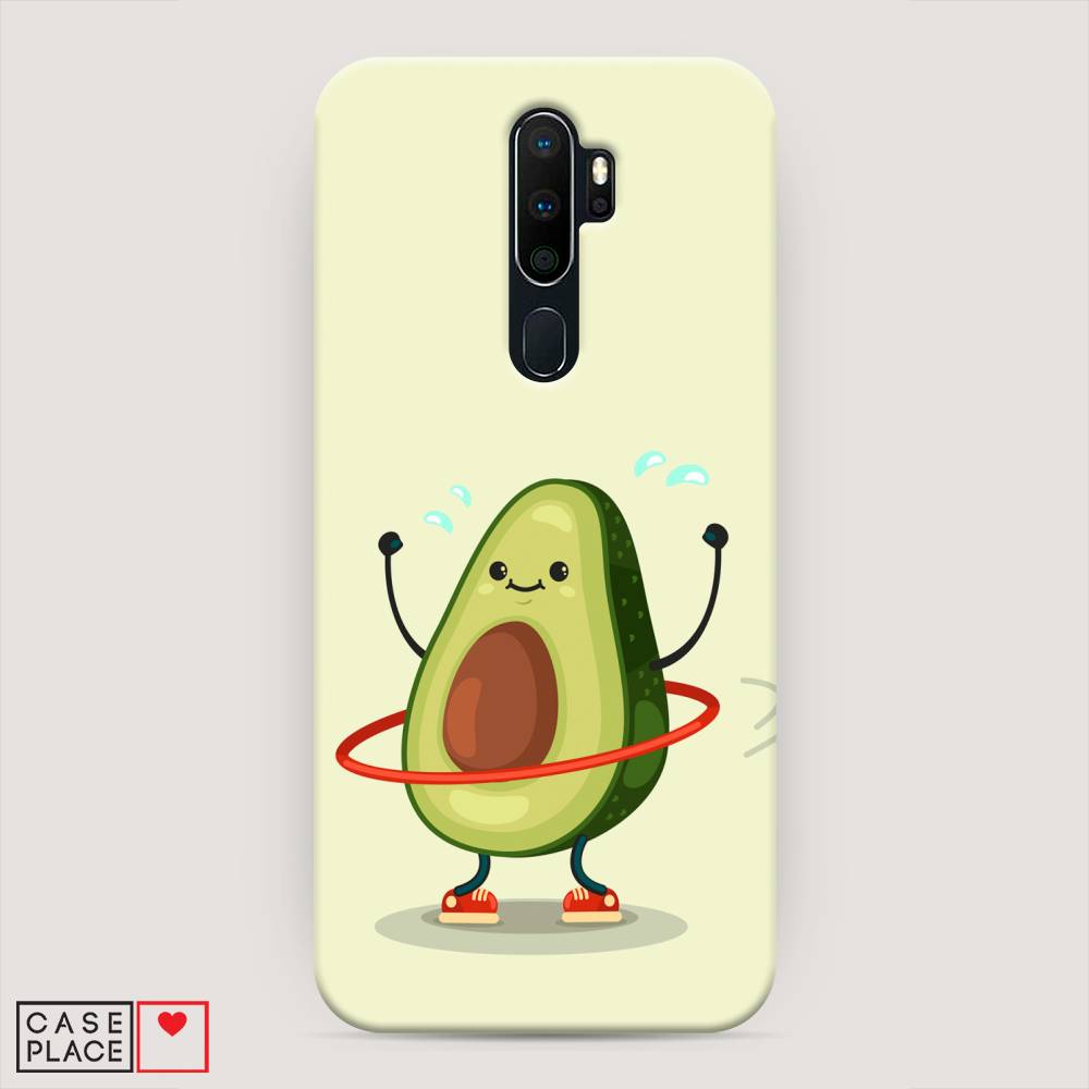 

Пластиковый чехол "Авокадо с обручем" на Oppo A5 (2020), 251320-7