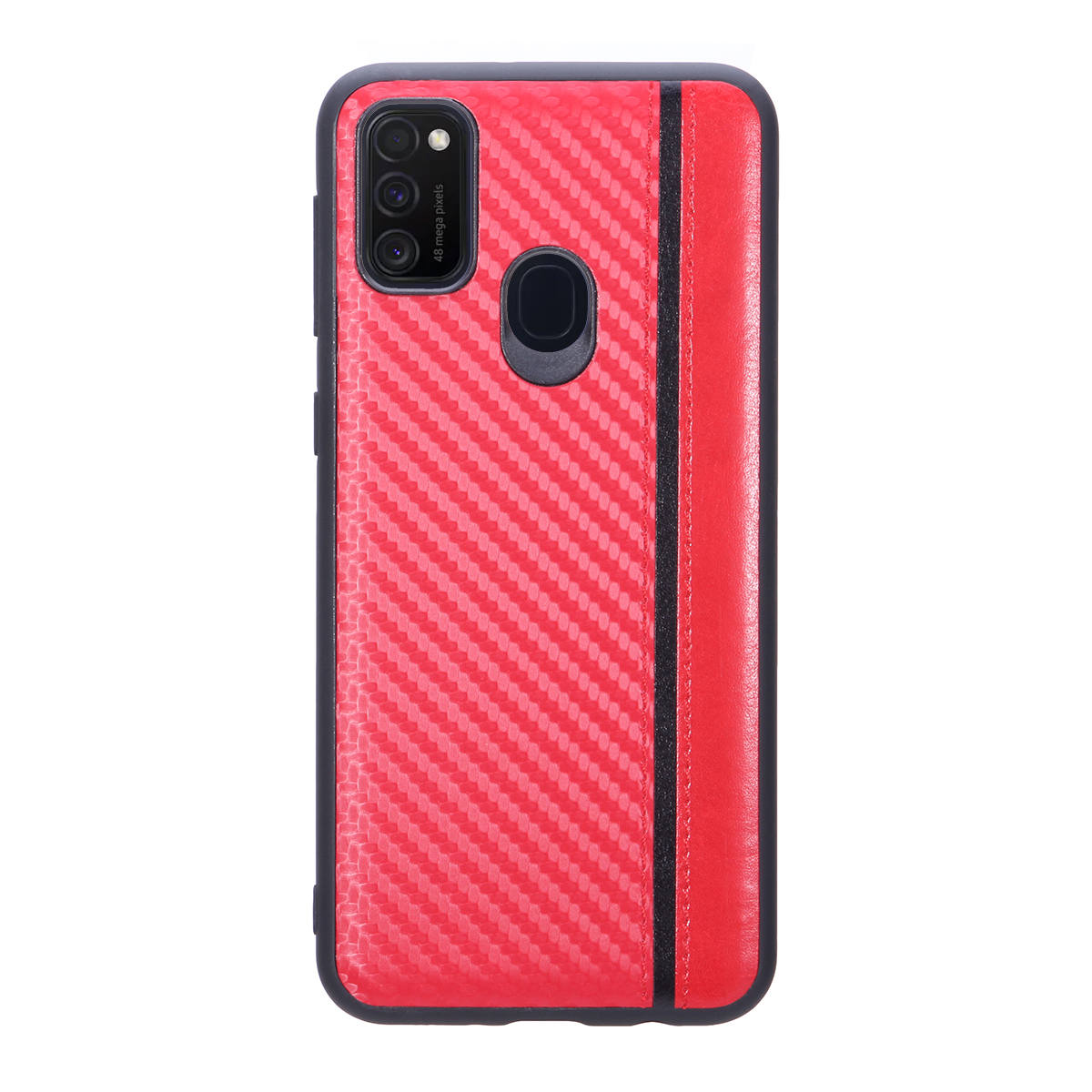 фото Чехол g-case для samsung galaxy m21 carbon red gg-1244