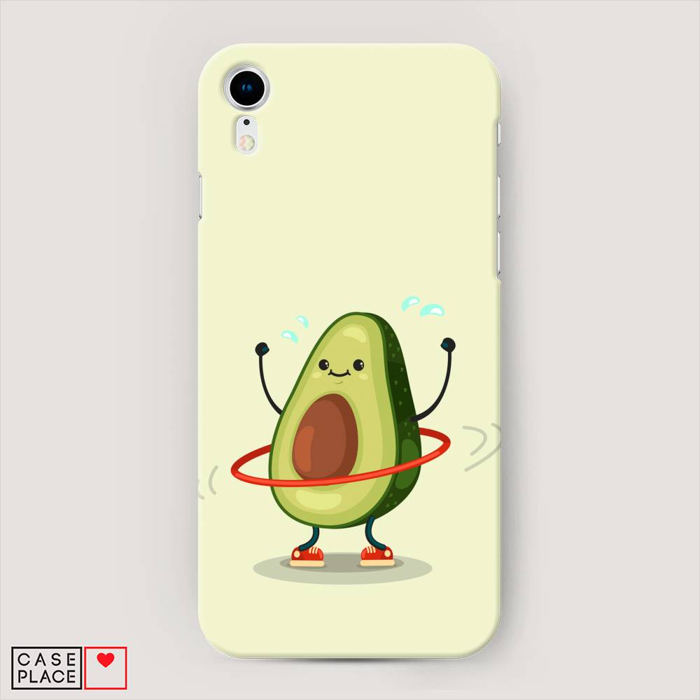 

Пластиковый чехол "Авокадо с обручем" на Apple iPhone XR (10R), 12020-7