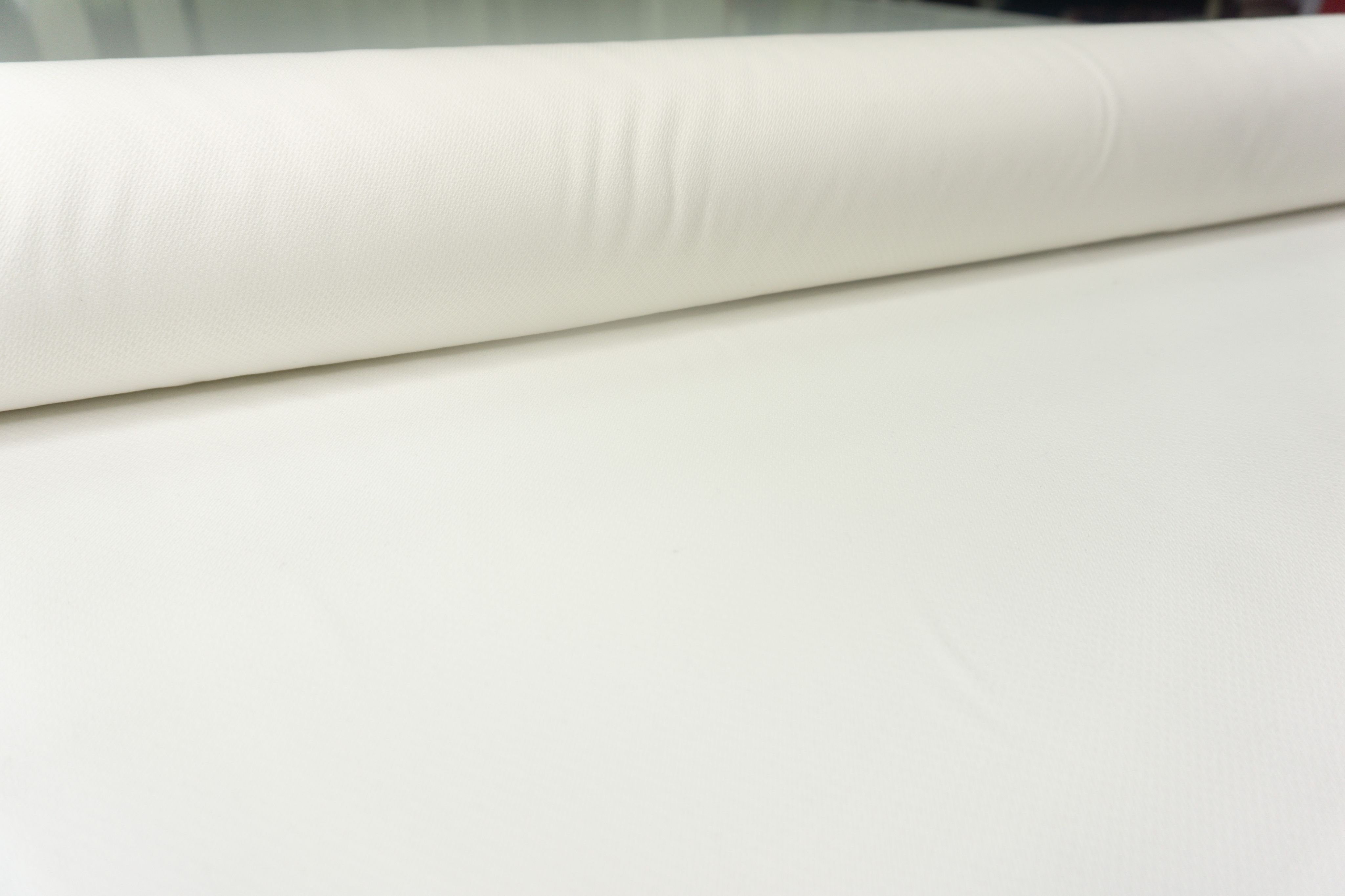

Ткань UNOFABRIC SUPER10 Хлопок в рубчик молочный 100x140 см, Белый