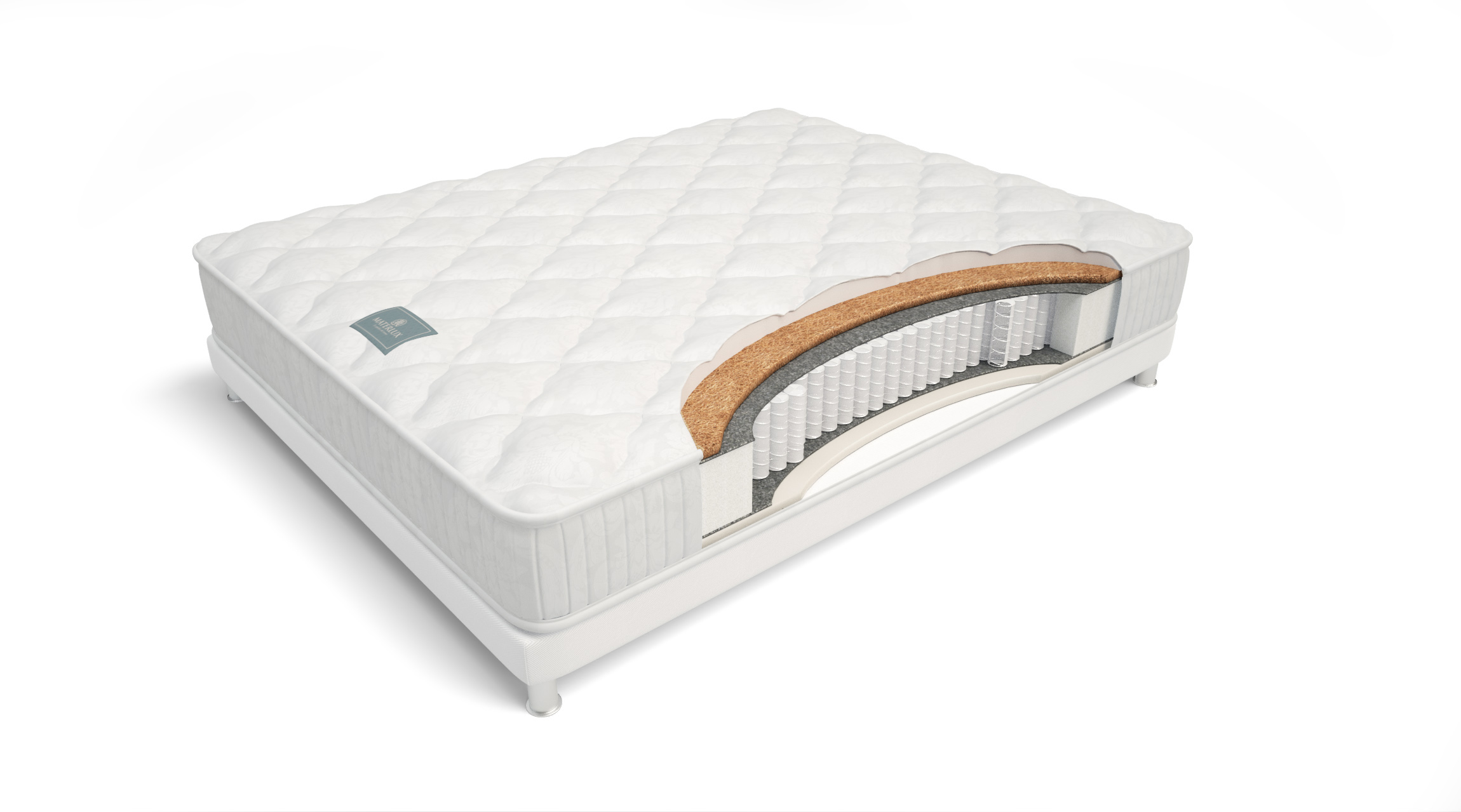 

Матрас Materlux Spring Comfort 120х200, Белый, Spring Comfort