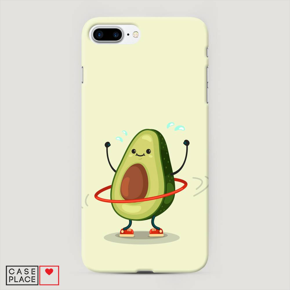 

Пластиковый чехол "Авокадо с обручем" на Apple iPhone 8 Plus, 10920-7