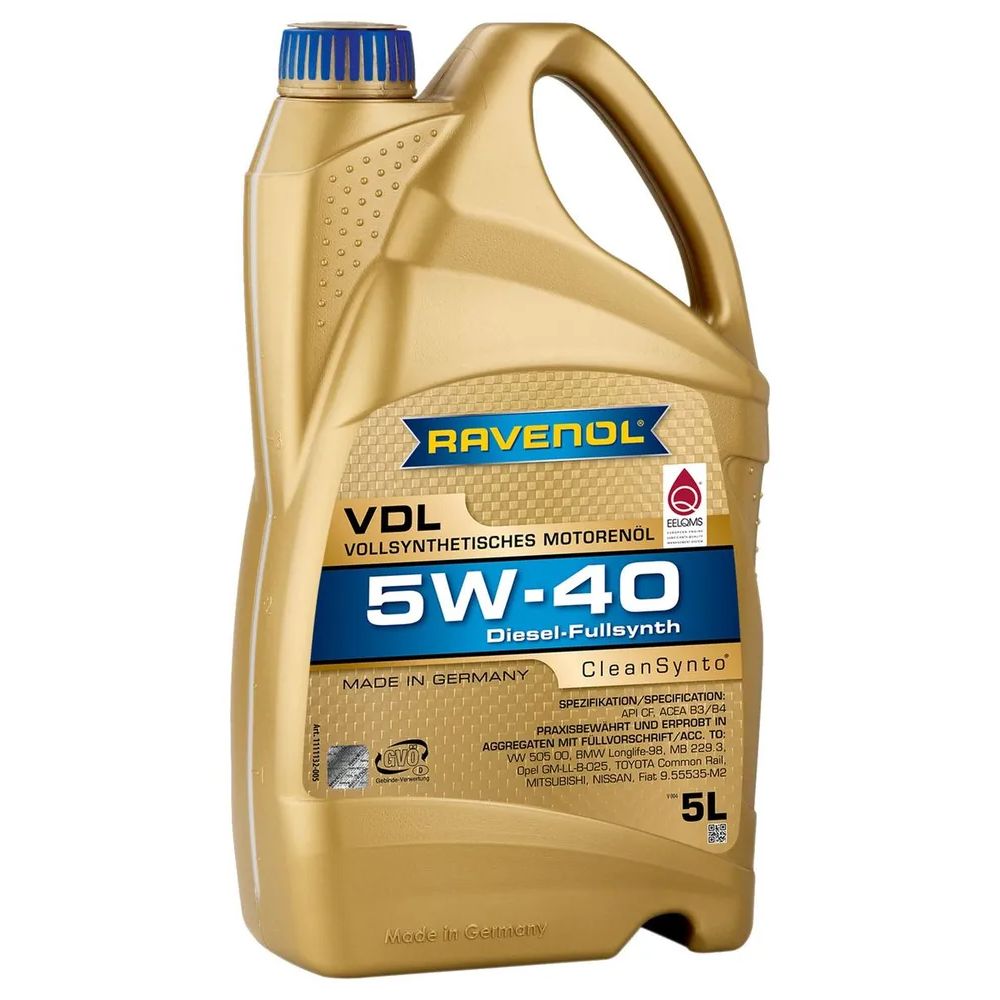 

Моторное масло Ravenol синтетическое VDL SAE 5W40 4л