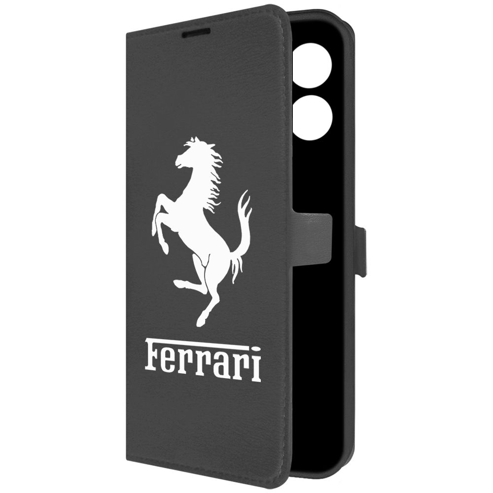 

Чехол-книжка Krutoff Eco Book для Infinix Hot 30i Ferrari черный