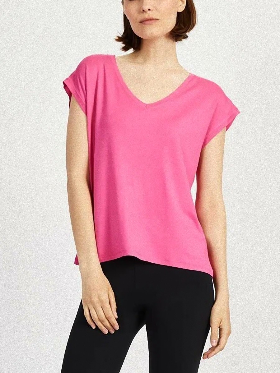 

Футболка женская Baon B2322088 розовая 2XL, Розовый, B2322088