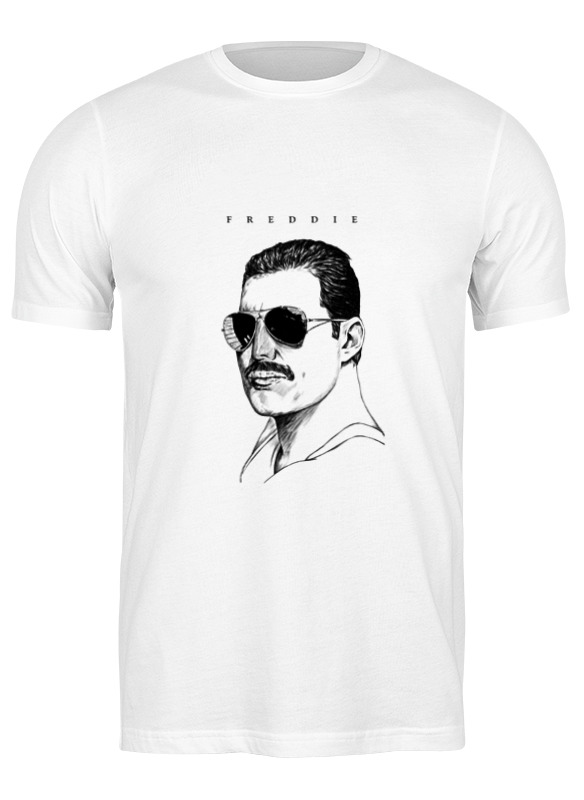 фото Футболка мужская printio freddie mercury - queen белая xl