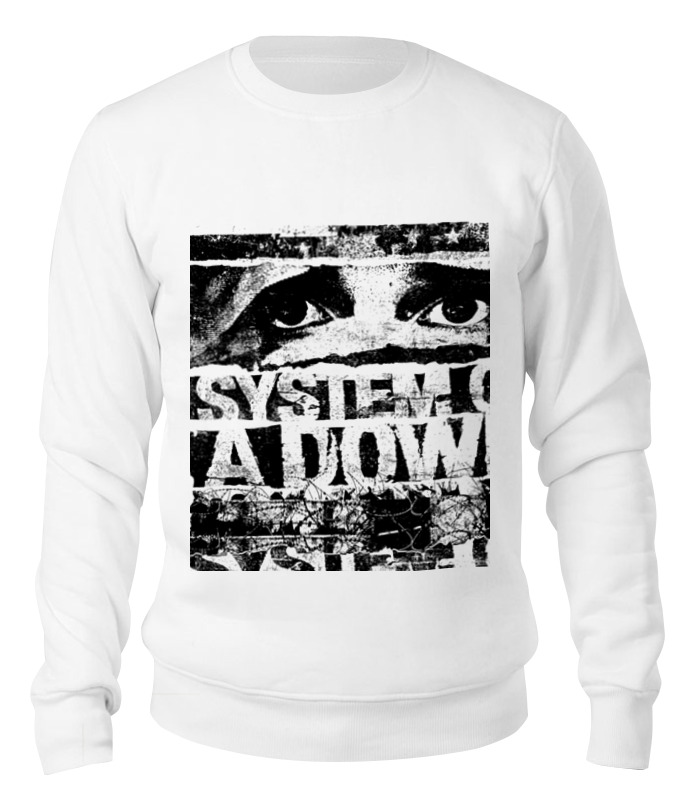 

Свитшот унисекс Printio System of a down белый M, System of a down