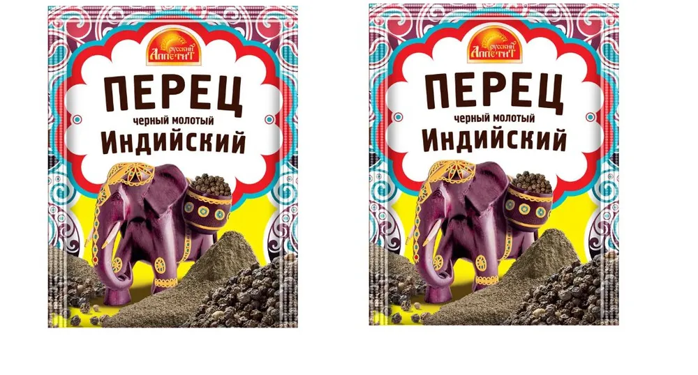 

Перец Русский аппетит черный, Индийский, молотый, 20 г х 2 шт, специи