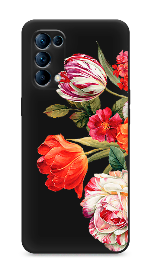 

Чехол Awog на Oppo Reno 5 "Весенний букет", Разноцветный, 255252-1