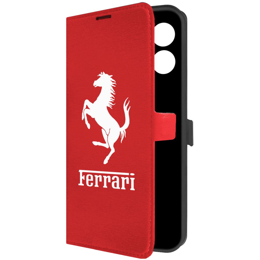 

Чехол-книжка Krutoff Eco Book для Infinix Hot 30i Ferrari красный