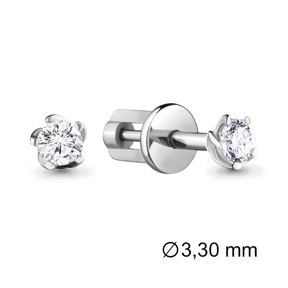 

Серьги из белого золота с бриллиантом Aquamarine Aquamarine 941369_585_бз, 941369_585_бз