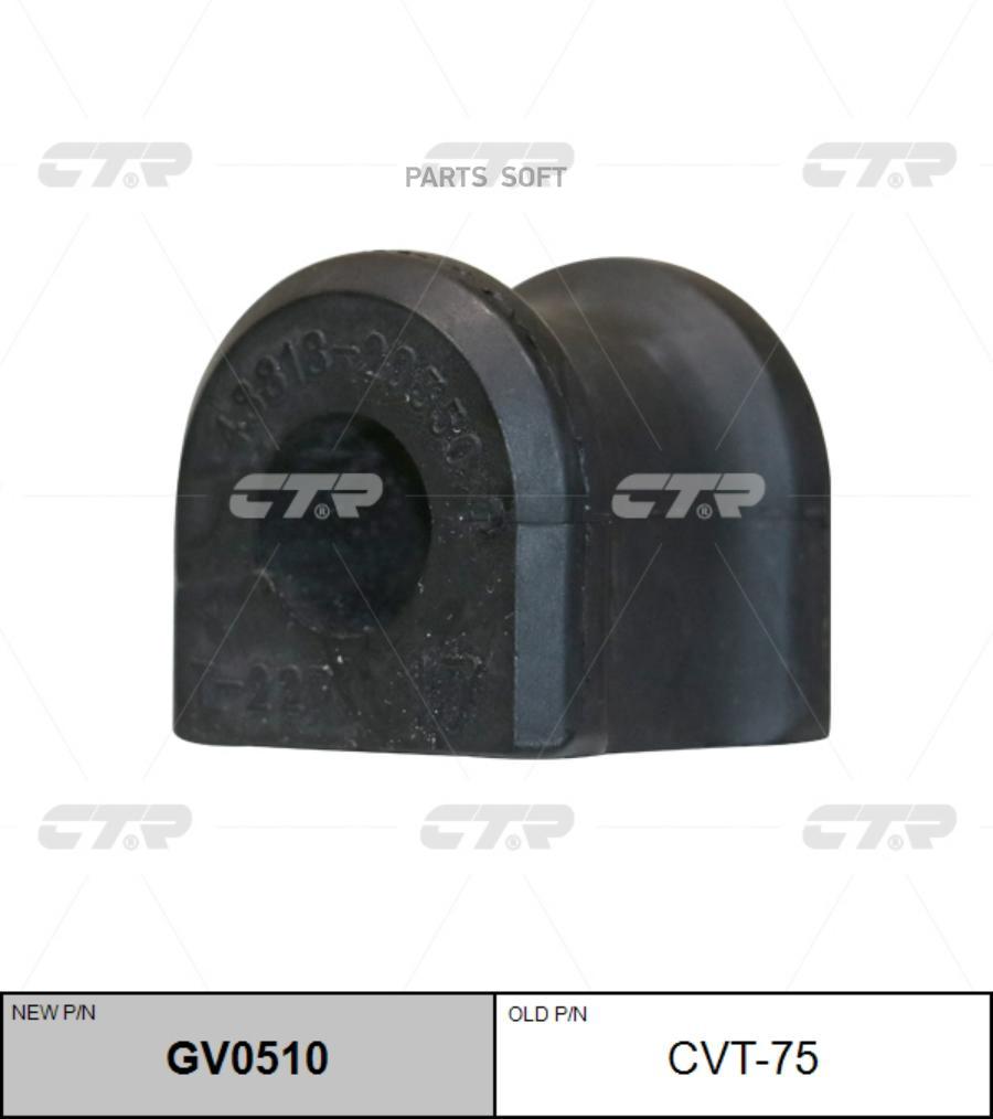 

CVT-75_втулка стабилизатора заднего центральная замена на GV0510 Toyota Celica ZZT23# 99>