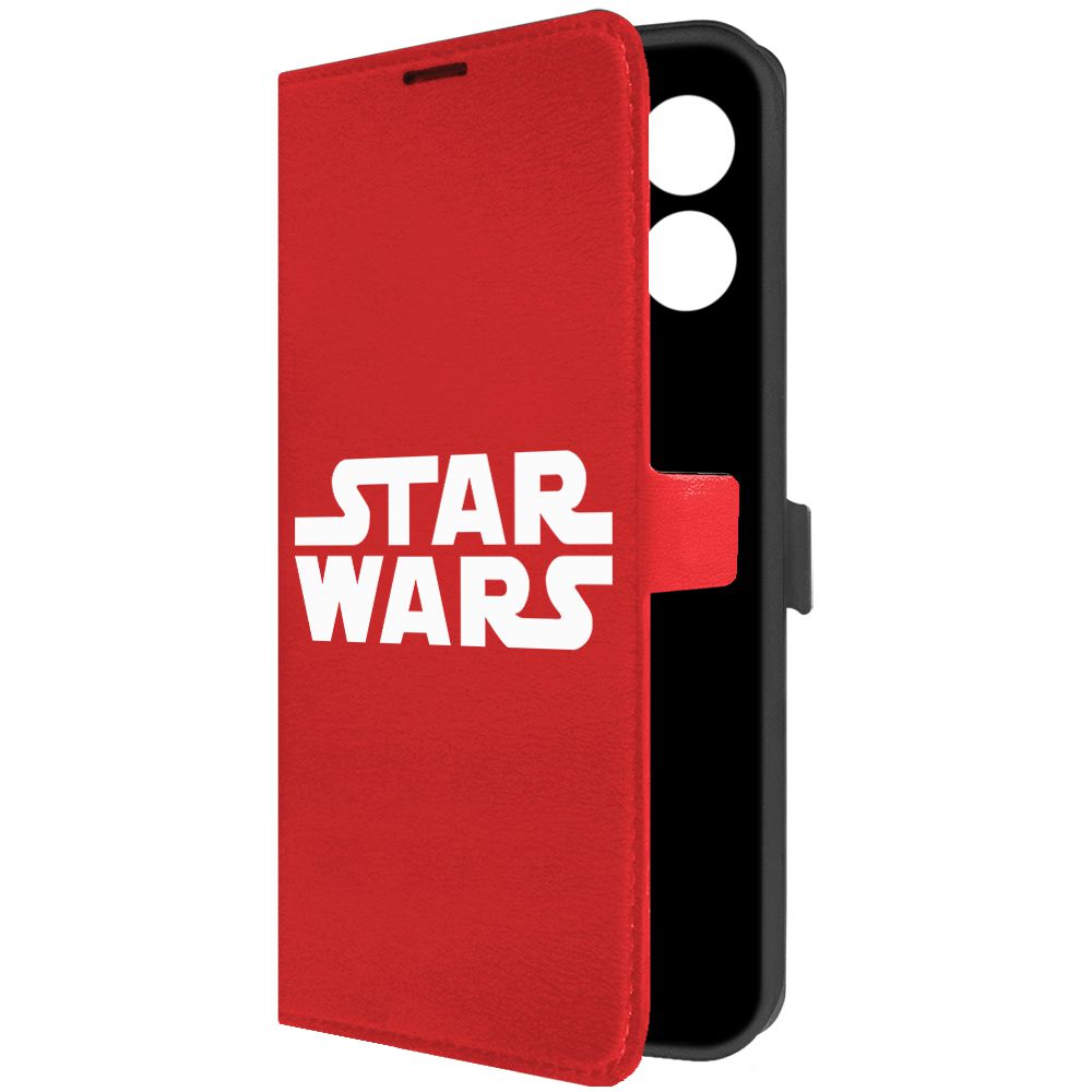 

Чехол-книжка Krutoff Eco Book для Infinix Hot 30i Star Wars красный