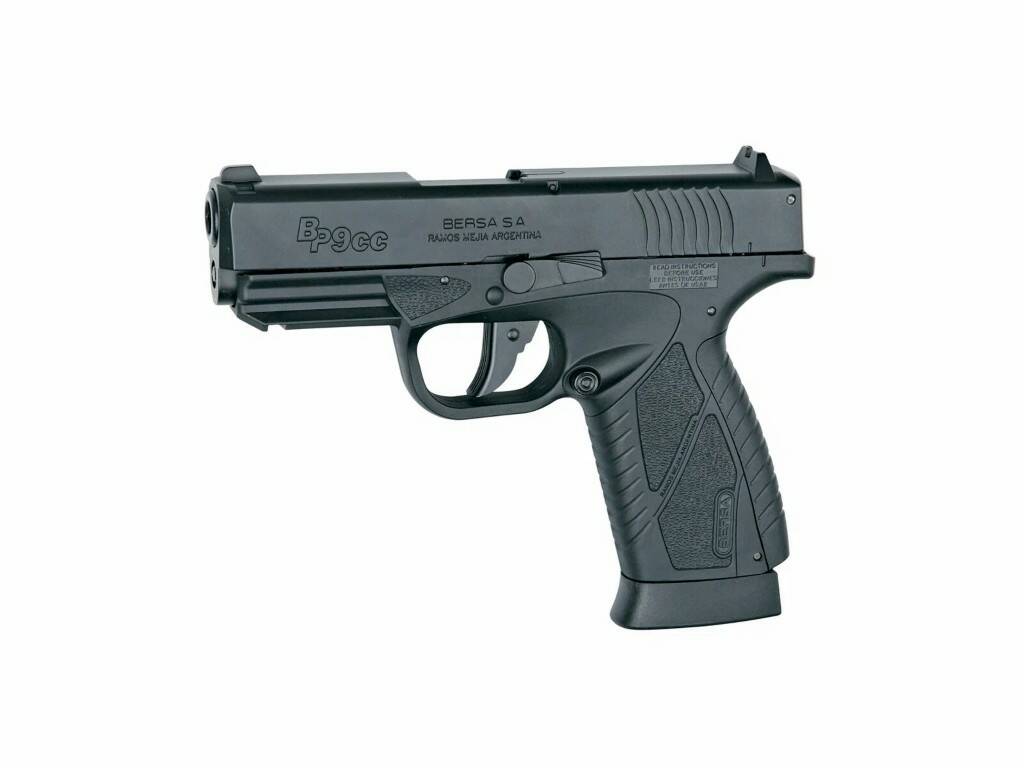 

Страйкбольный пистолет BERSA BP9CC, CO2 non-blowback артикул 17307, Черный