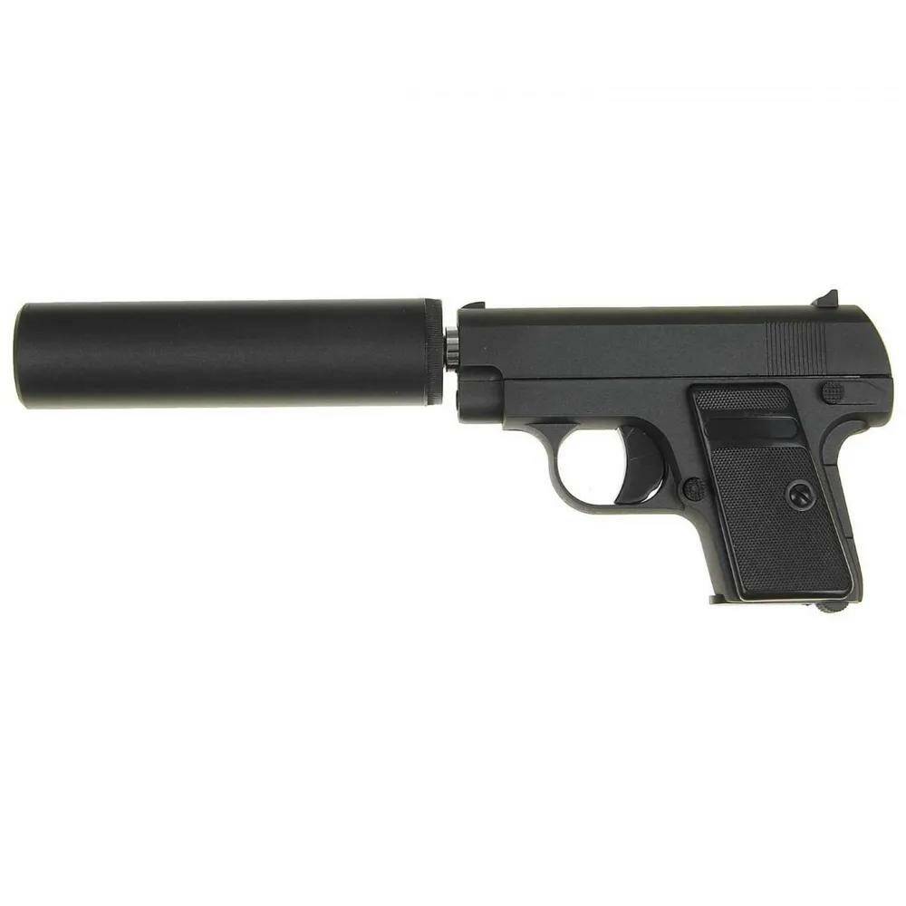 

Cтрайкбольный пистолет Galaxy G.9A Colt 25 mini металлический, пружинный, Черный
