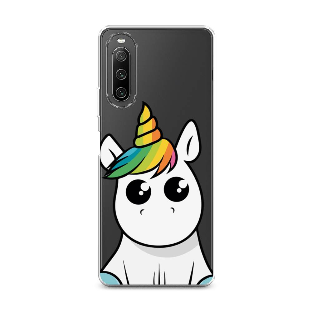 

Силиконовый чехол "Глазастый единорог" на Sony Xperia 10 IV, Глазастый единорог
