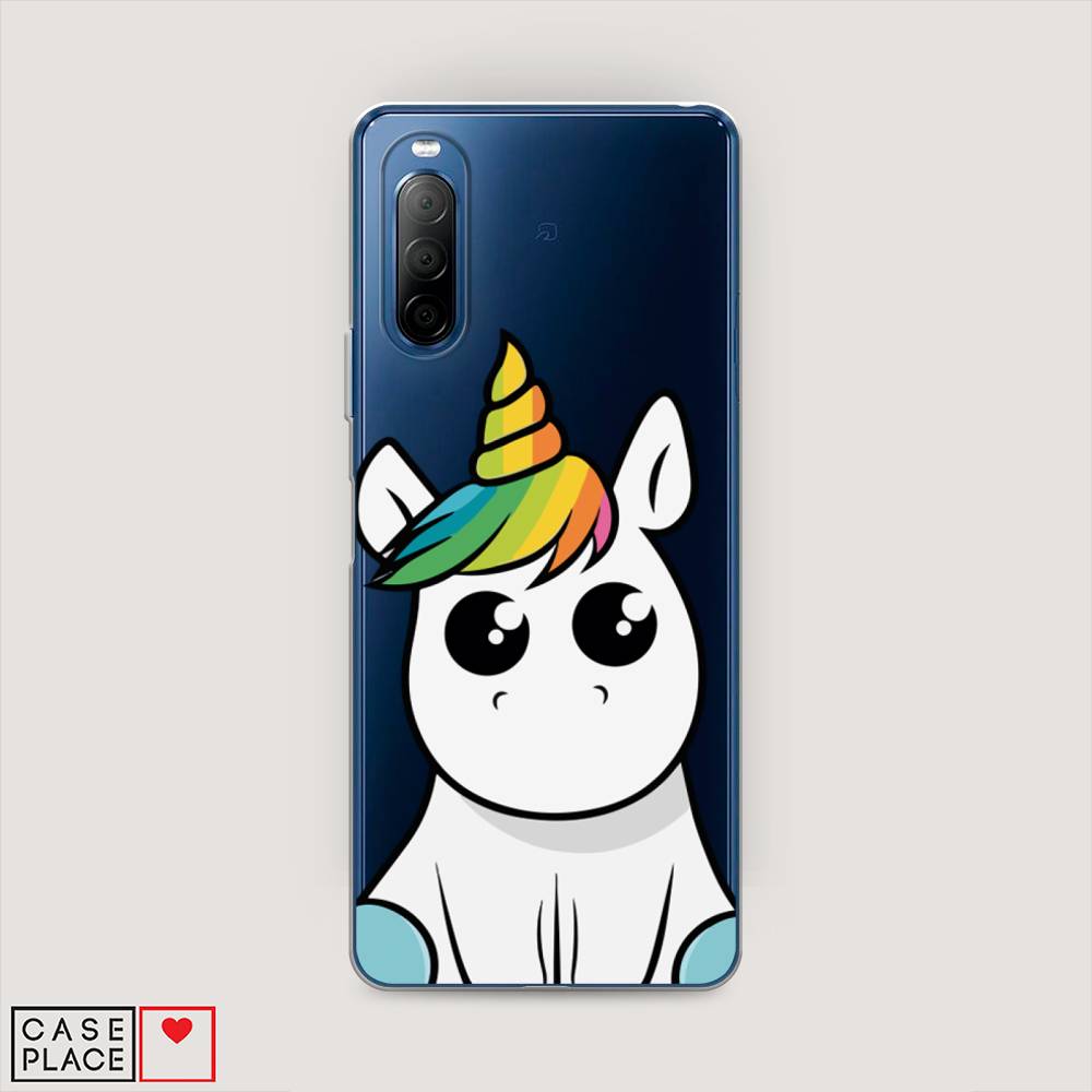 

Силиконовый чехол "Глазастый единорог" на Sony Xperia 10 II, Глазастый единорог