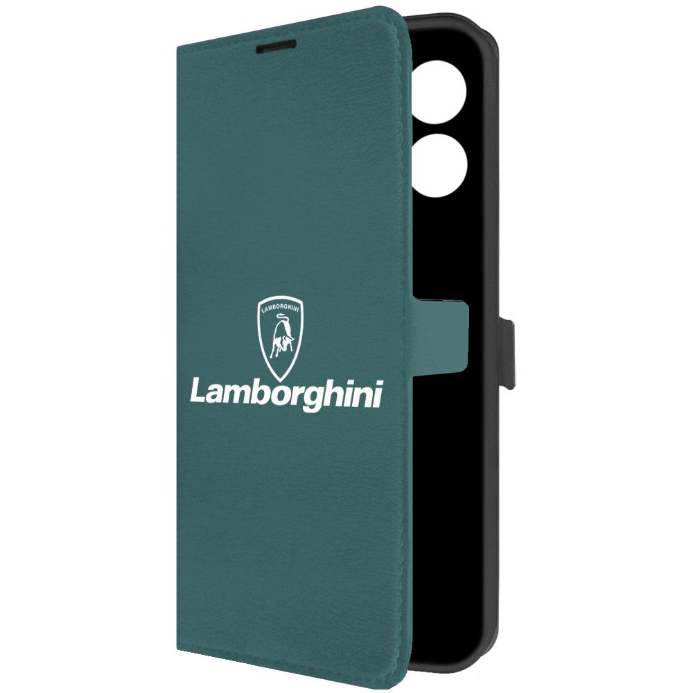 

Чехол-книжка Krutoff Eco Book для Infinix Hot 30i Lamborghini зелёный опал, Зеленый