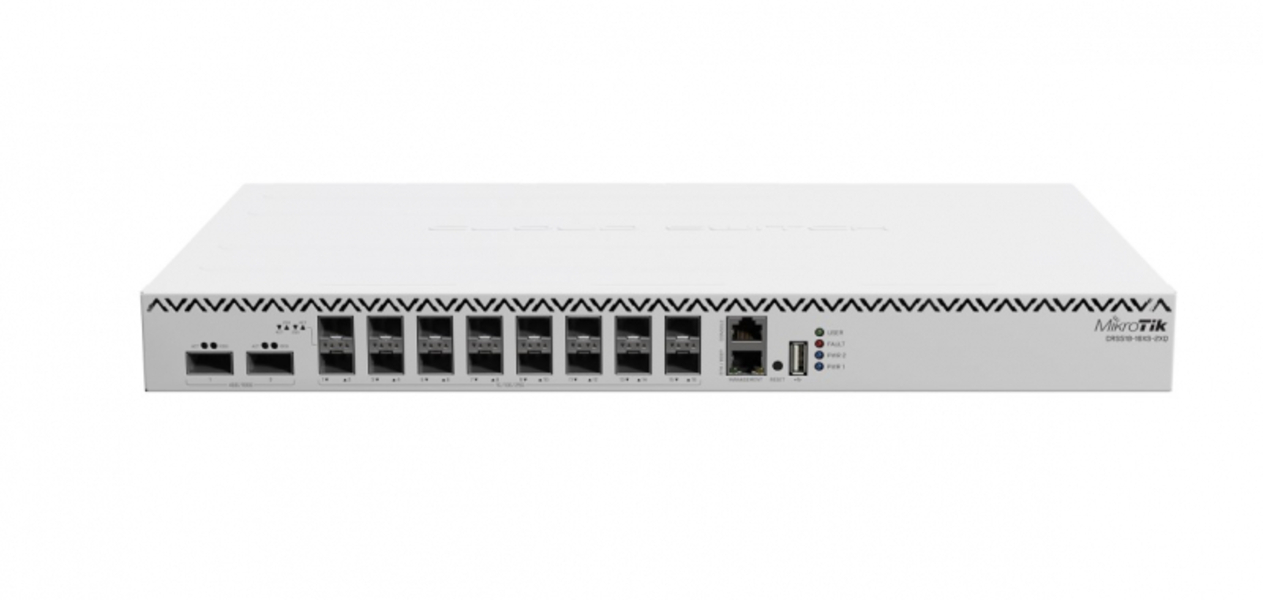 Коммутатор MIKROTIK CRS518-16XS-2XQ-RM CRS518-16XS-2XQ-RM белый