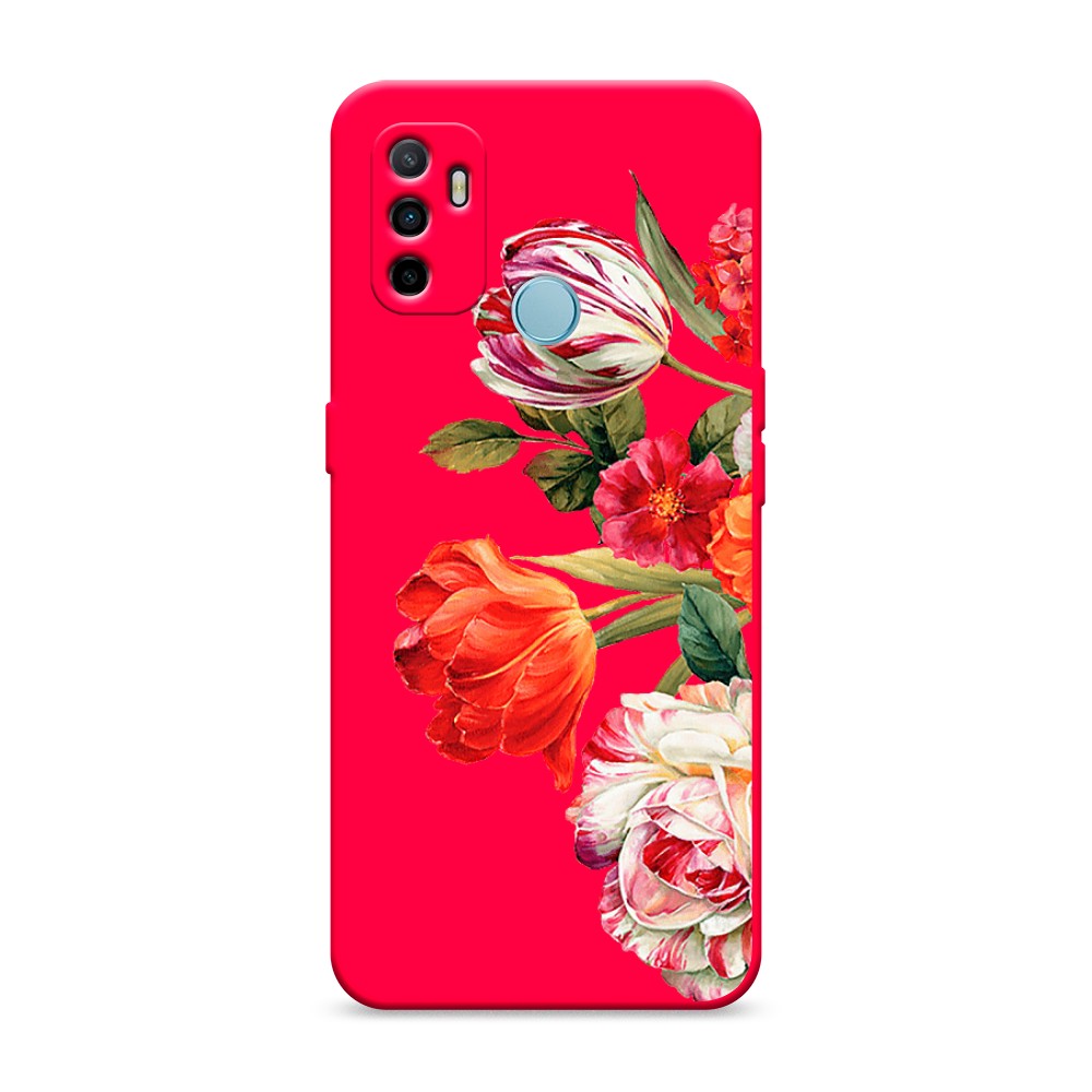 

Матовый силиконовый чехол "Весенний букет" на Oppo A53