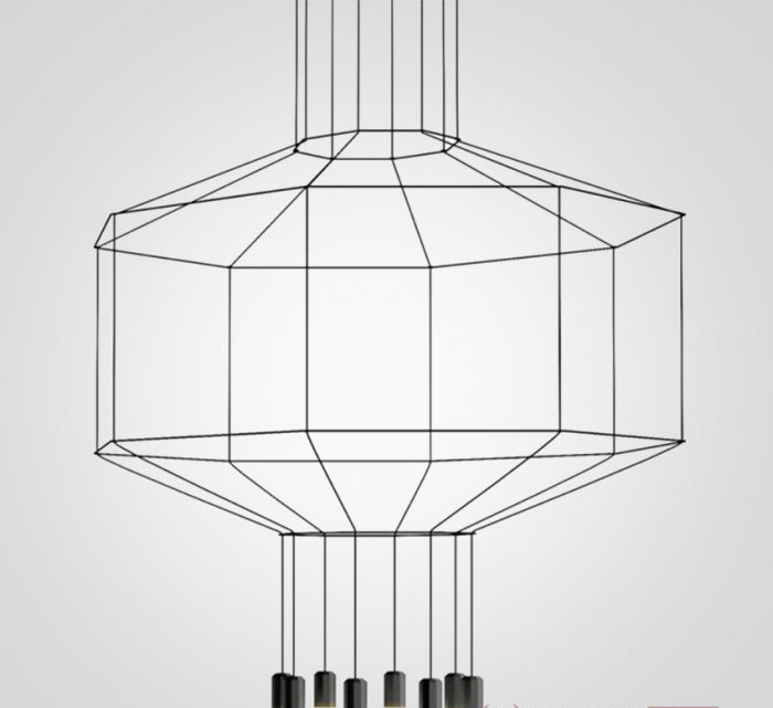 

Светильник ImperiumLoft Via Wireflow 0299 Octagonal Square Pendan Light