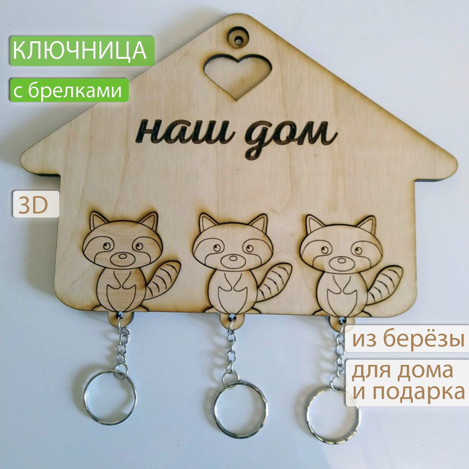 Ключница настенная с брелками 