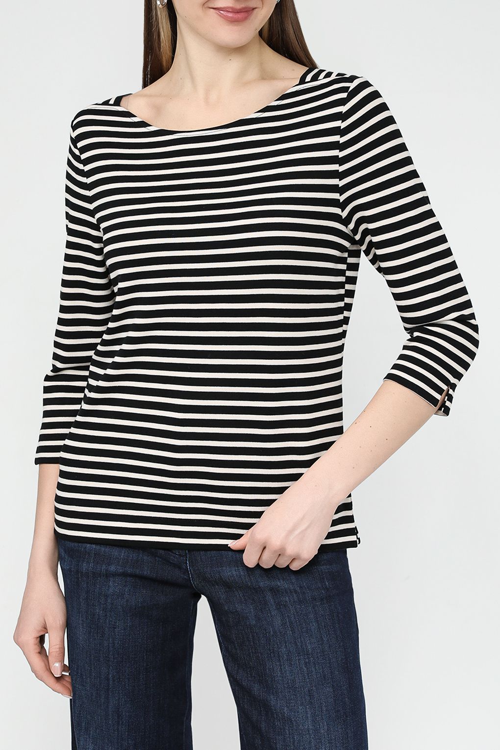 

Лонгслив женский Gerry Weber 270103-44082 черный 48, 270103-44082