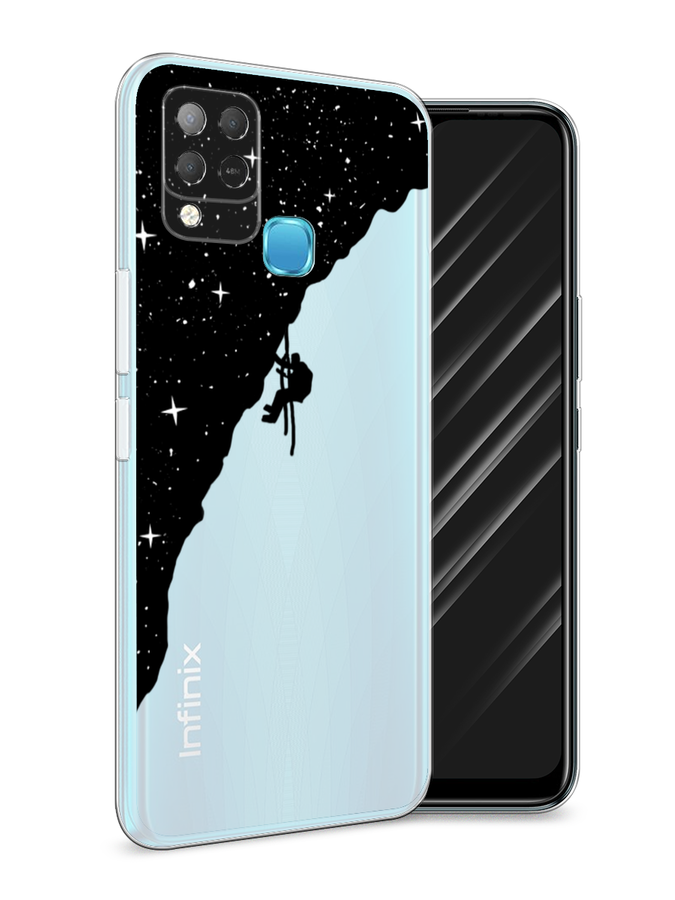 

Чехол Awog на Infinix HOT 10S "Скалолаз в космосе", Разноцветный, 3100250-4