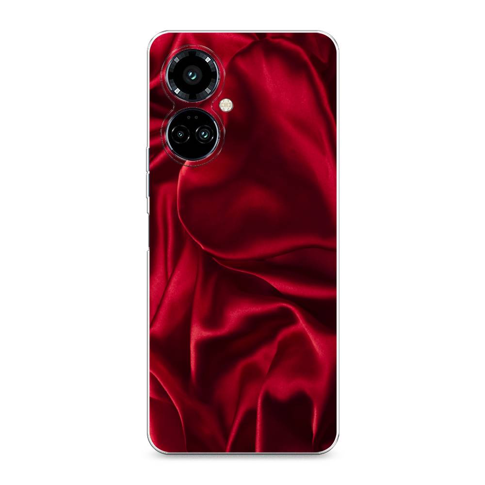 

Силиконовый чехол "Текстура красный шелк" на Tecno Camon 19 Pro, Текстура красный шелк
