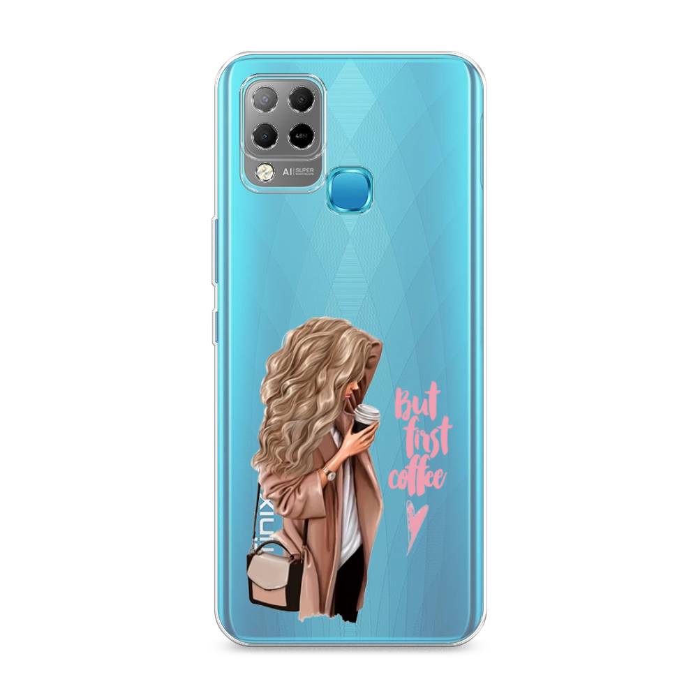 

Чехол Awog "Девушка с кофе" для Infinix HOT 10S
