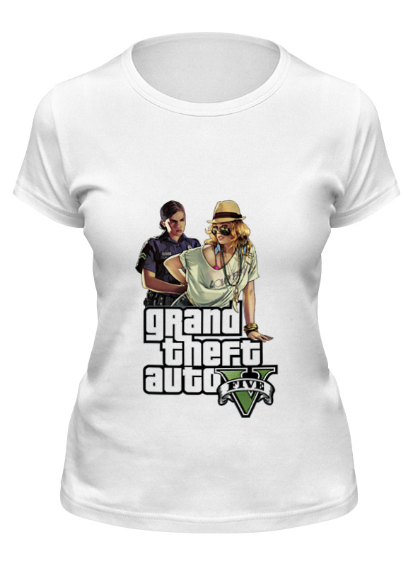 

Футболка женская Printio Gta v белая S, Белый, Gta v