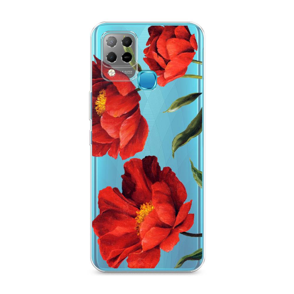 

Чехол Awog на Infinix HOT 10S "Красные маки", Разноцветный, 3100250-8