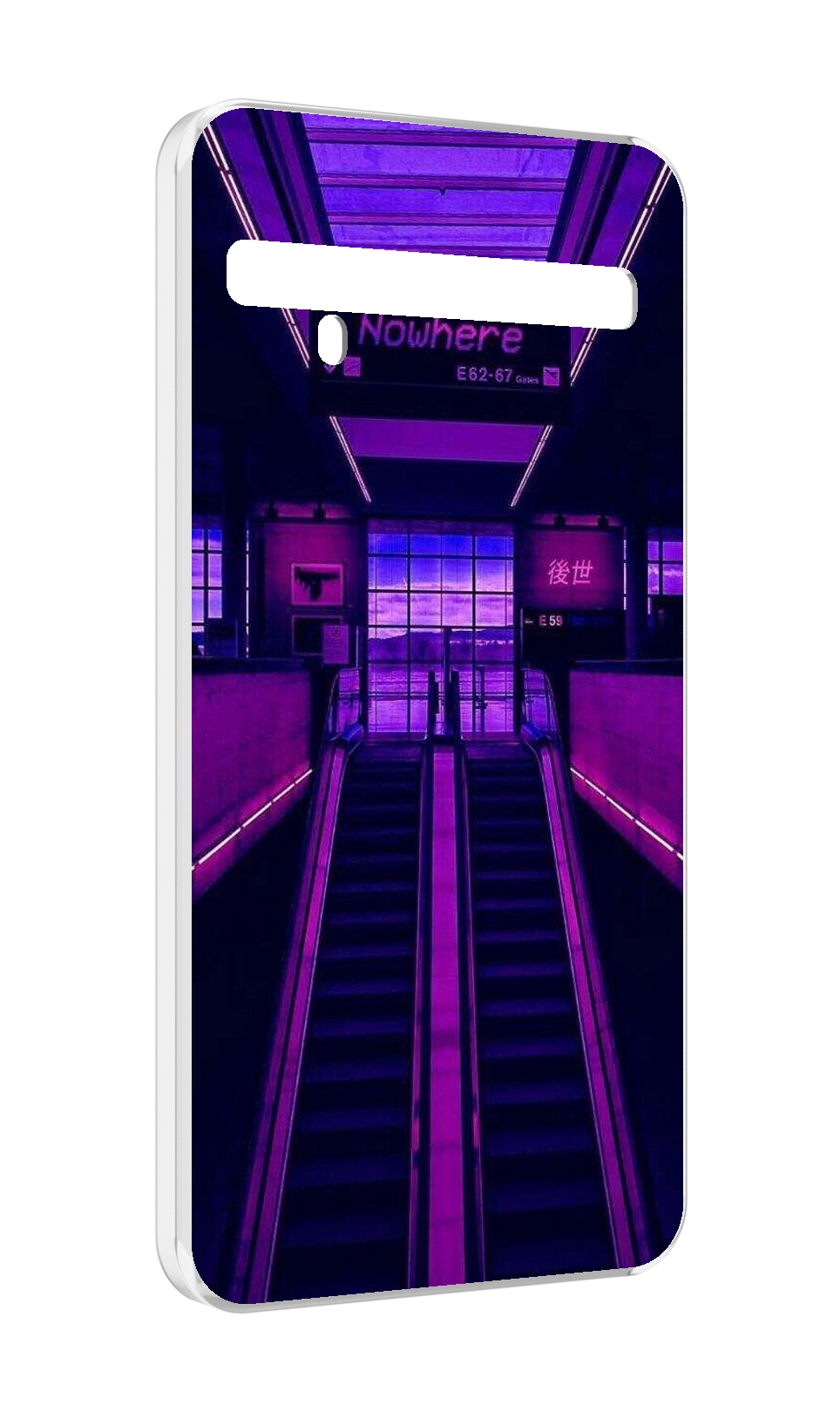 

Чехол MyPads фиолетовый эскалатор для TCL 10 Pro / TCL 10 + Plus, Прозрачный, Tocco