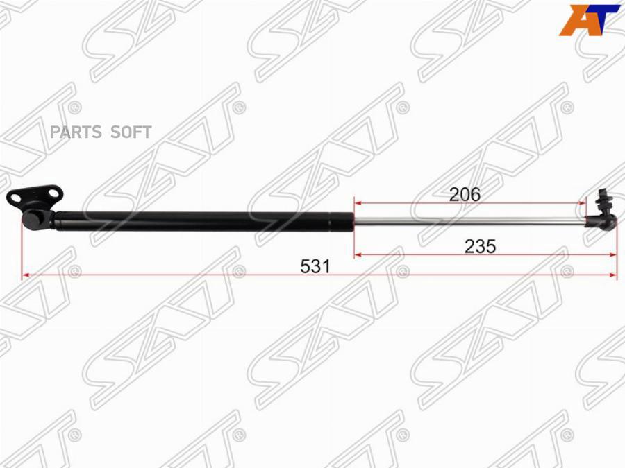 

Амортизатор Задней Двери Toyota Land Cruiser Vx 100/Lexus Lx470 98-07 Lh (левый) Sat арт.
