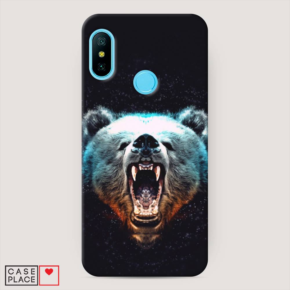 

Пластиковый чехол "Медведь" на Xiaomi Redmi 6 Pro, 34020-1