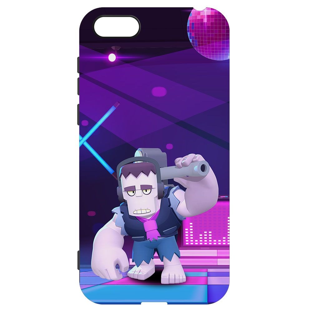 

Чехол-накладка Krutoff Софт Кейс Brawl Stars - Фрэнк для Honor 7A черный