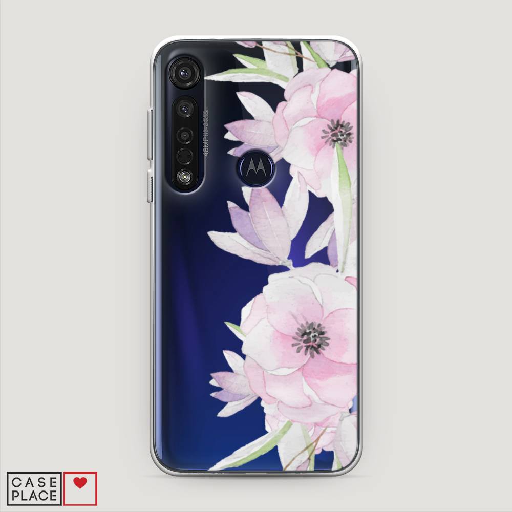 

Чехол Awog на Motorola Moto G8 Plus "Нежные анемоны", Разноцветный, 241450-8