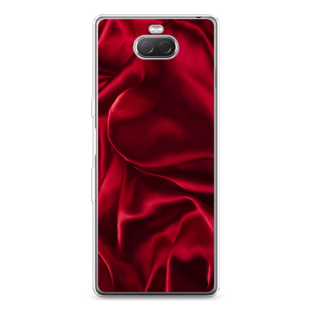 

Силиконовый чехол "Текстура красный шелк" на Sony Xperia XA3 Ulta, 53950-3