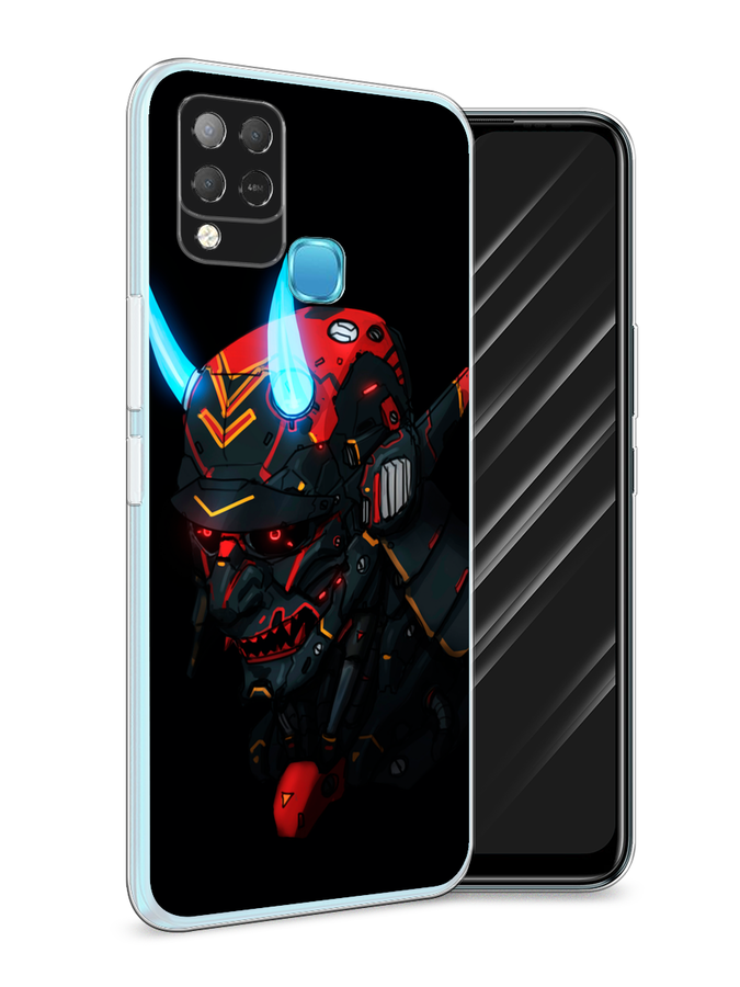 

Чехол Awog на Infinix HOT 10S "Неоновый самурай", Разноцветный, 3100250-6