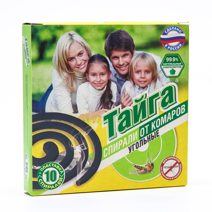 

Спирали от насекомых Тайга Угольные 6926797 10 шт., Угольные