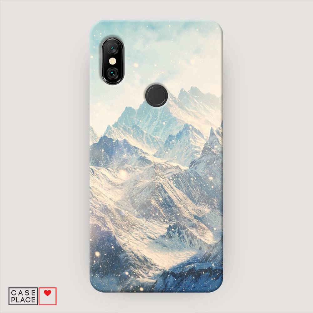 фото Пластиковый чехол "горы 4" на xiaomi redmi note 6 pro awog