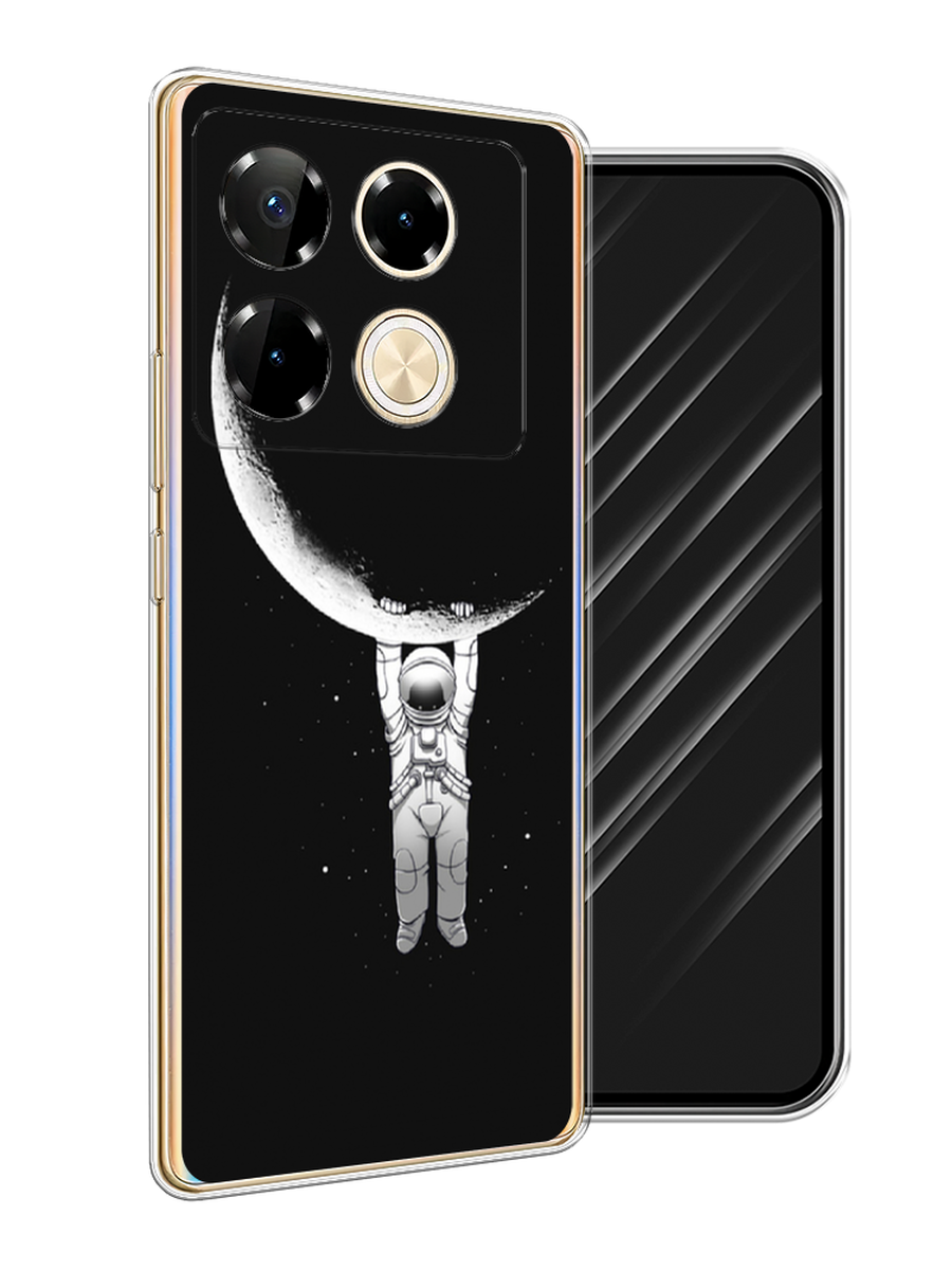 

Чехол Awog на Infinix Note 40 Pro "Космонавт", Белый;черный, 3105750-1