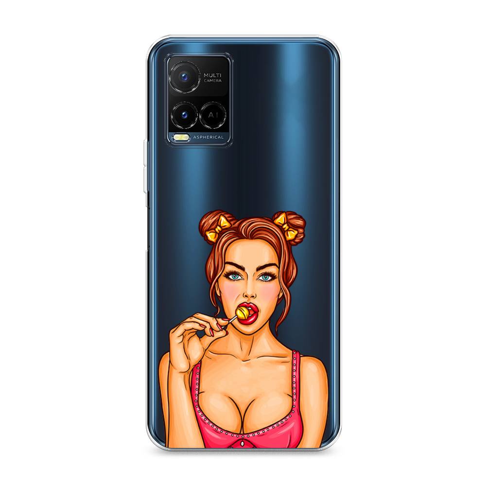

Чехол Awog на Vivo Y21e "Вкусный леденец", Разноцветный
