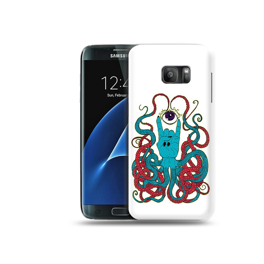 

Чехол MyPads Tocco для Samsung Galaxy S7 осьминог-рука абстракция, Прозрачный, Tocco